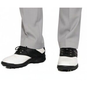 Footjoy Golf Shoes Mens Greenjoys Size 10M Black/White Soft Cleats